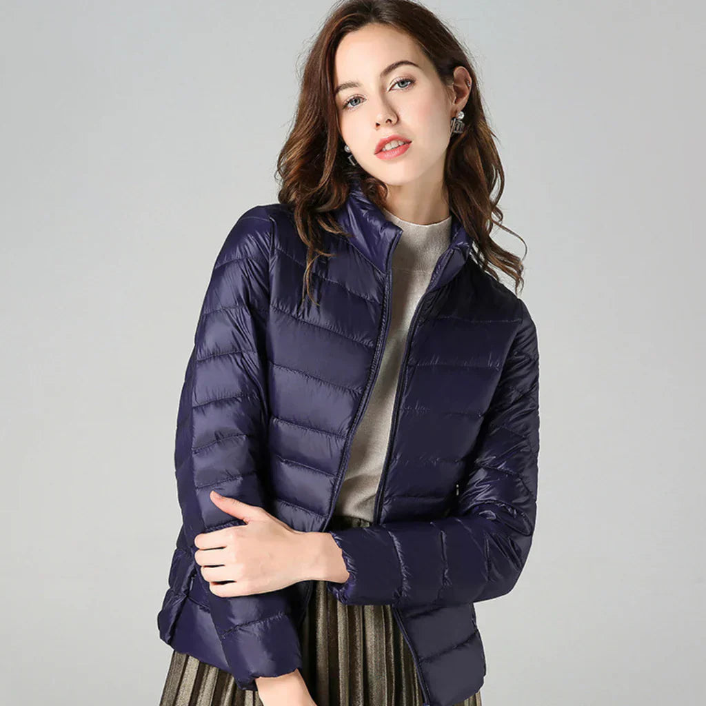 Heidi Fashion | Waterproof Slim-Fit Padded Jacket with High Collar