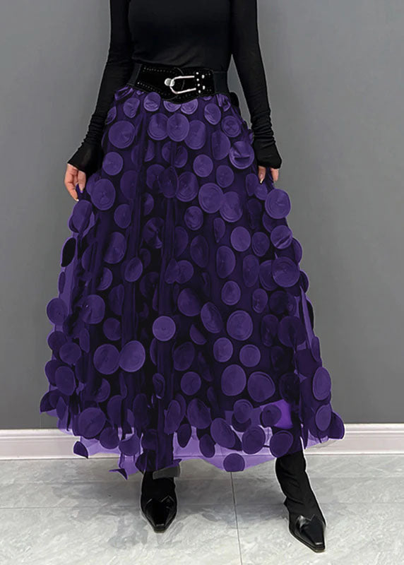 Heidi Fashion | Chic Polka Dot and Tulle Patchwork Skirt