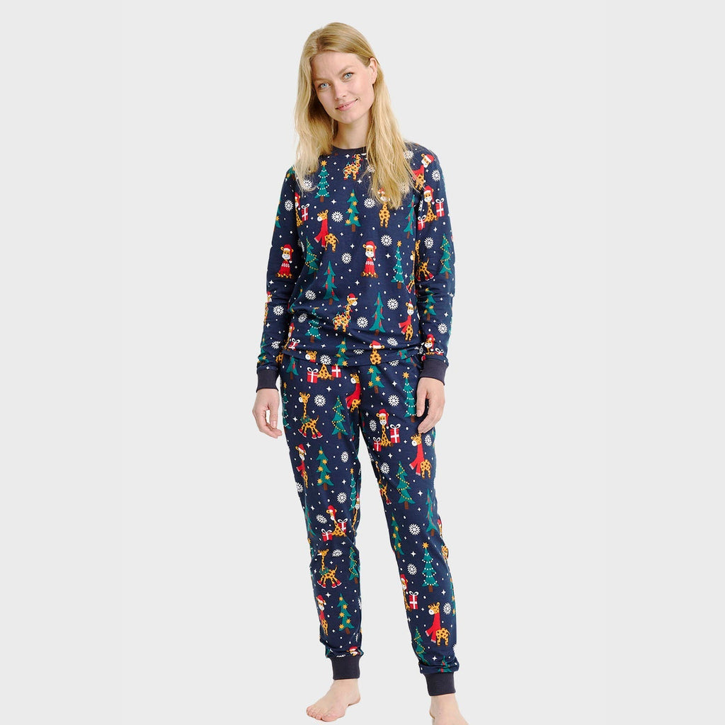 -Mode | Women's Giraffe Christmas Pajamas