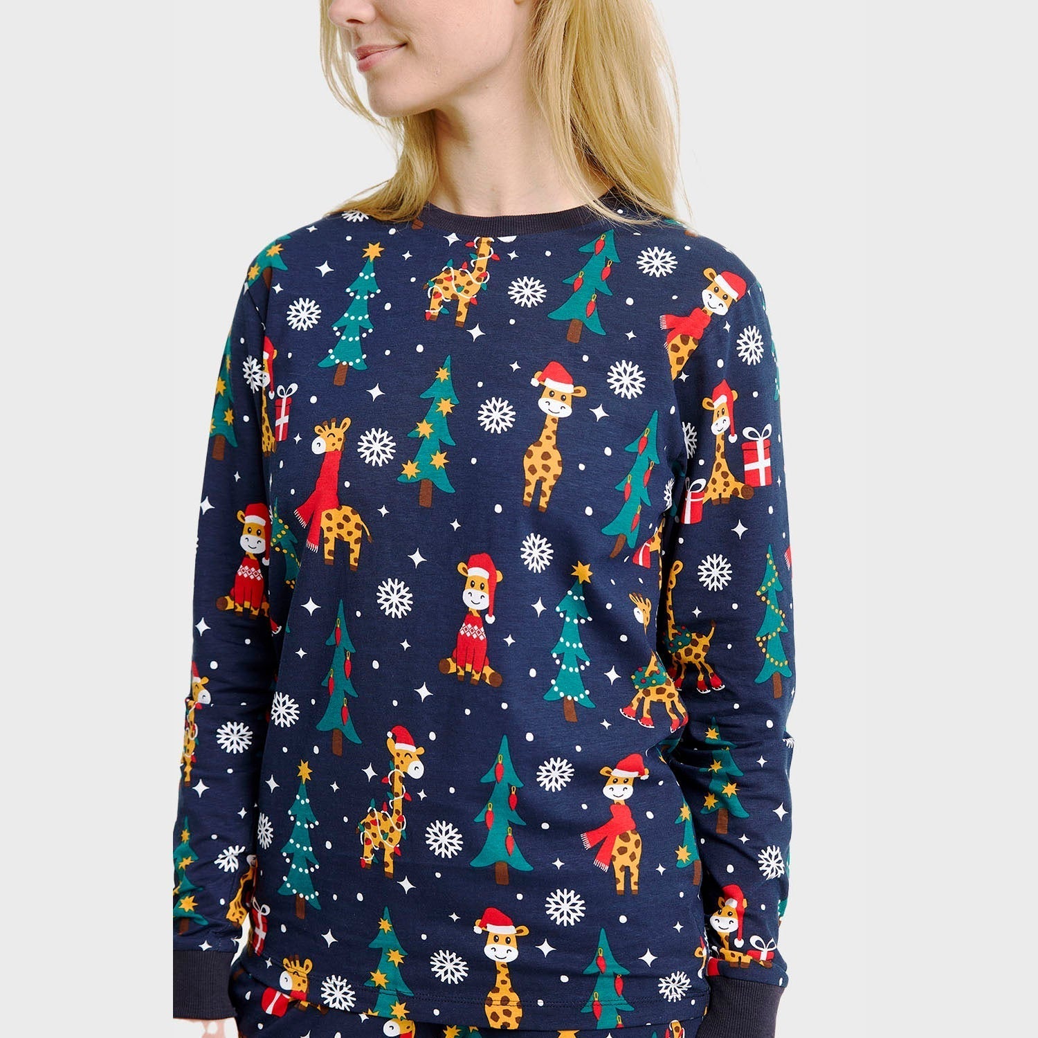 -Mode | Women's Giraffe Christmas Pajamas