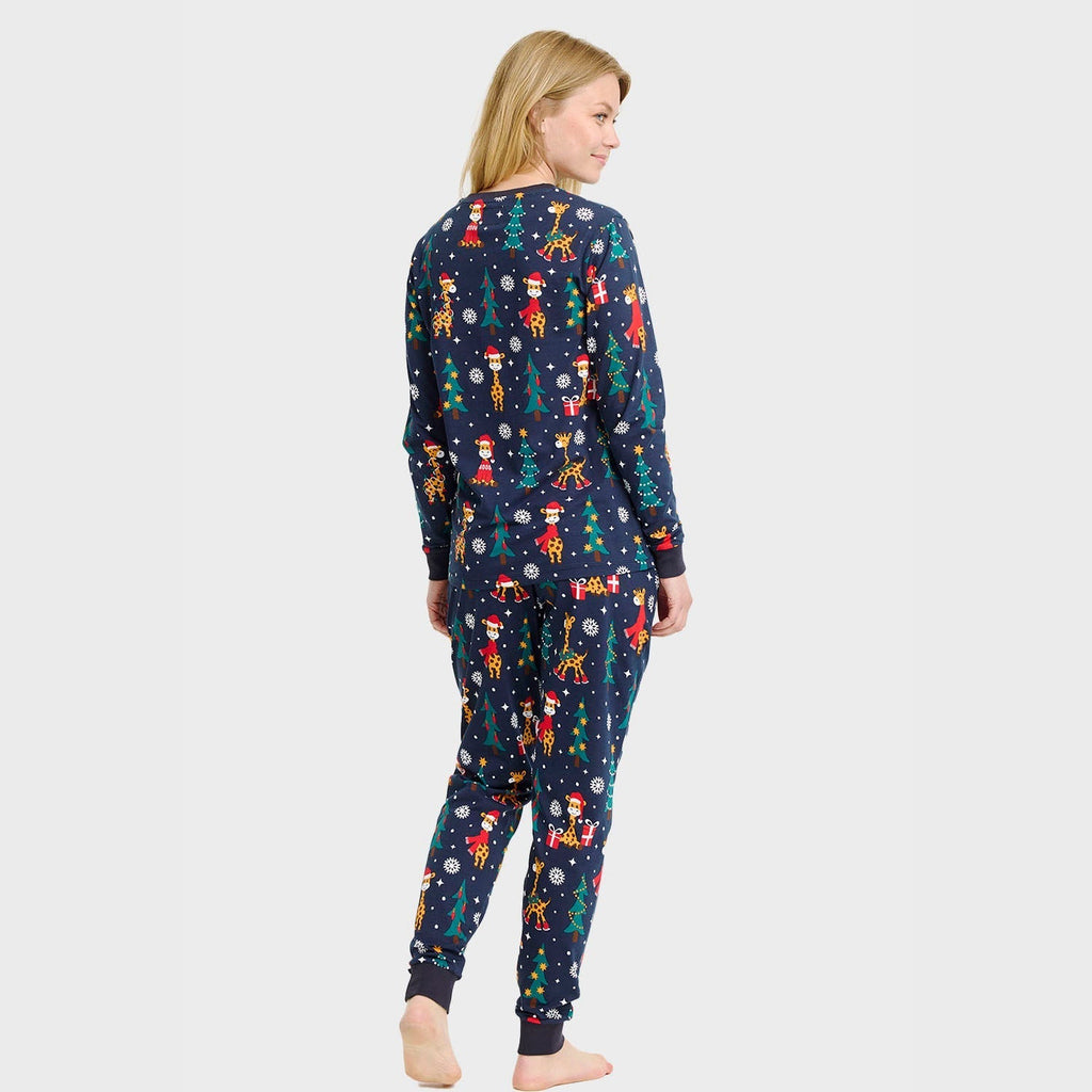 -Mode | Women's Giraffe Christmas Pajamas