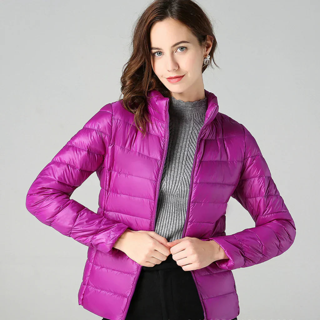 Heidi Fashion | Waterproof Slim-Fit Padded Jacket with High Collar