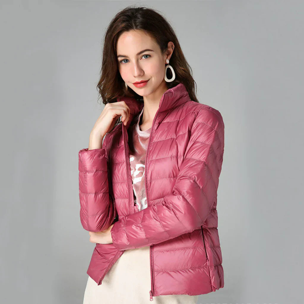 Heidi Fashion | Waterproof Slim-Fit Padded Jacket with High Collar
