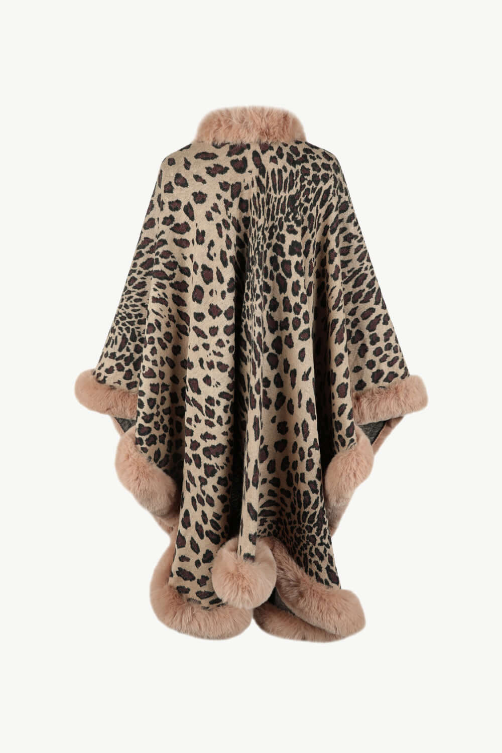 Heidi Fashion | Open Poncho with Leopard Print