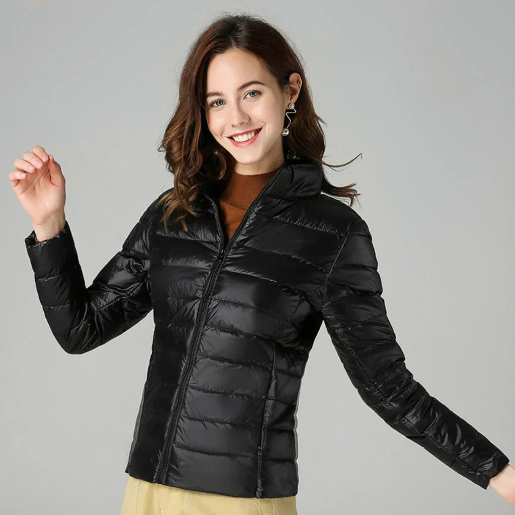 Heidi Fashion | Waterproof Slim-Fit Padded Jacket with High Collar