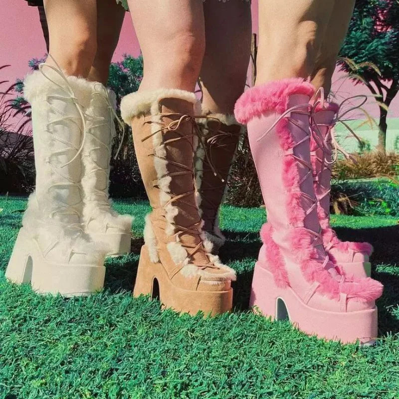 -Mode | Women's Platform Snow Boots - New Winter Collection (Season 1)