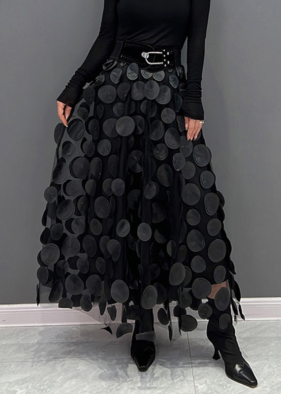 Heidi Fashion | Chic Polka Dot and Tulle Patchwork Skirt