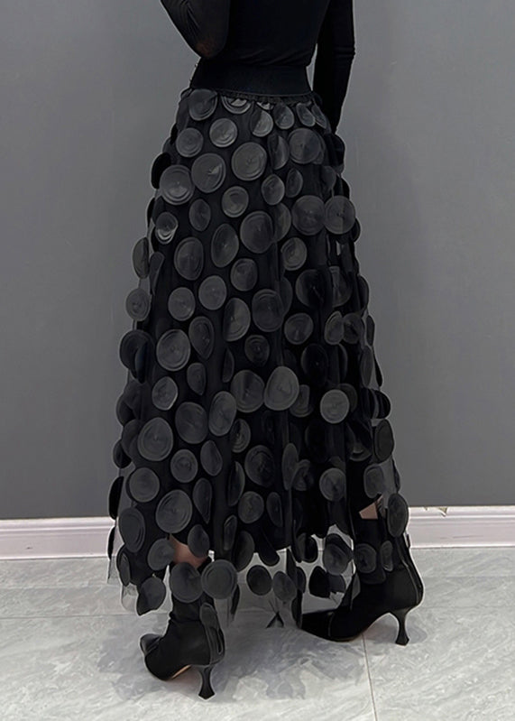 Heidi Fashion | Chic Polka Dot and Tulle Patchwork Skirt