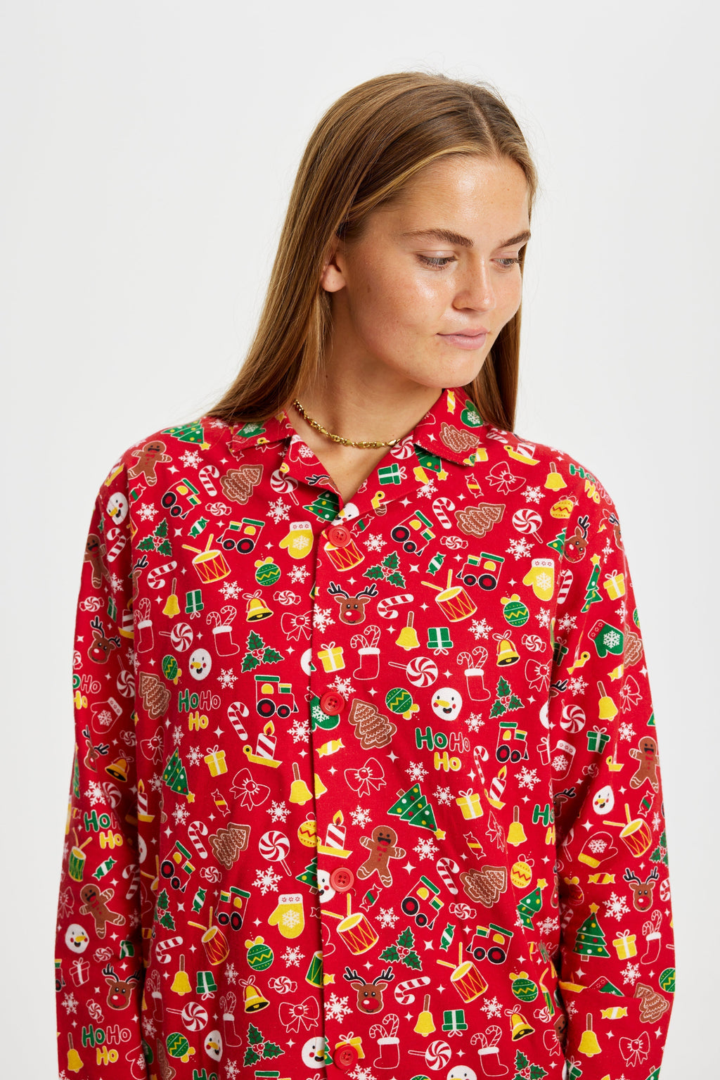 -Mode | Women's Red Flannel Christmas Pajamas