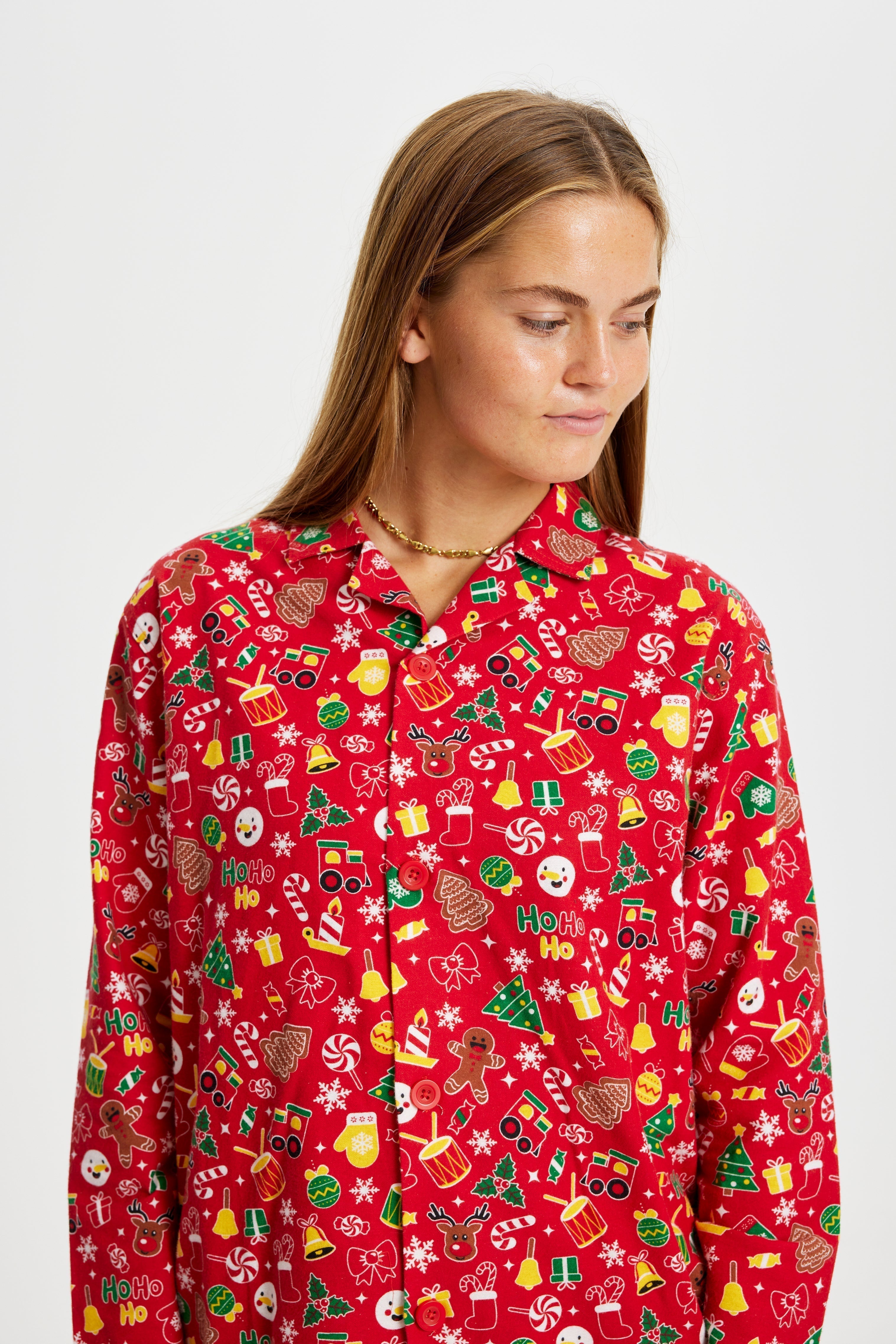 -Mode | Women's Red Flannel Christmas Pajamas