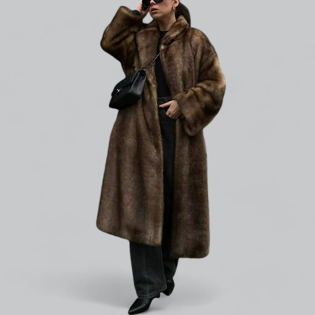 -Mode | Women's Faux Fur Long Winter Coat