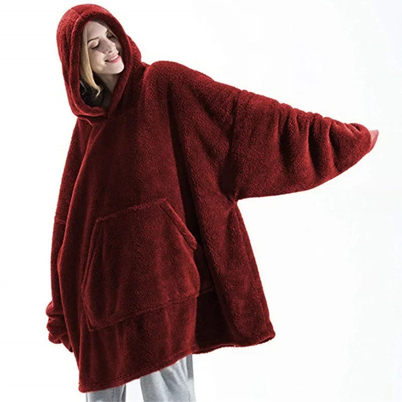 -Mode | Unisex Oversized Flannel Blanket Hoodie