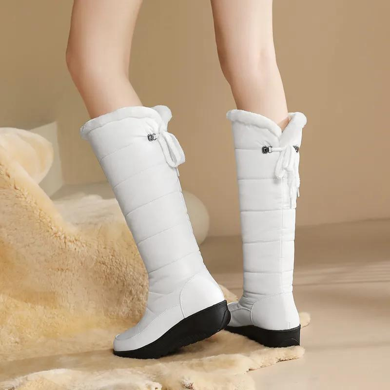 -Mode | Women's Knee-High Winter Boots with Cozy Fur Lining