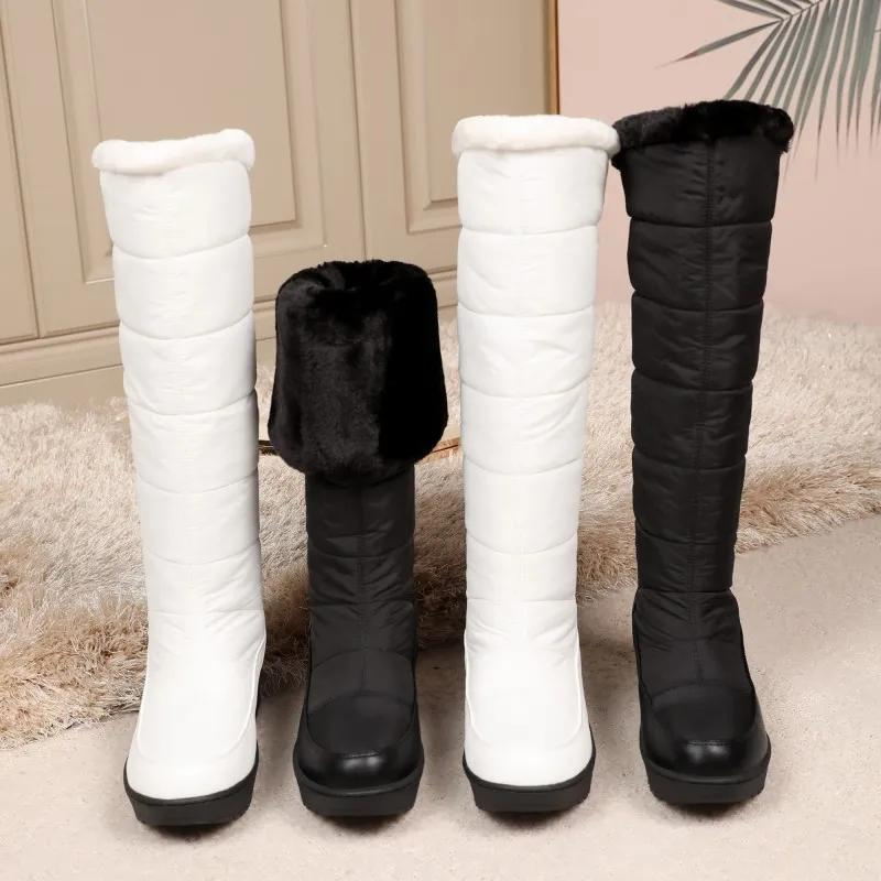 -Mode | Women's Knee-High Winter Boots with Cozy Fur Lining