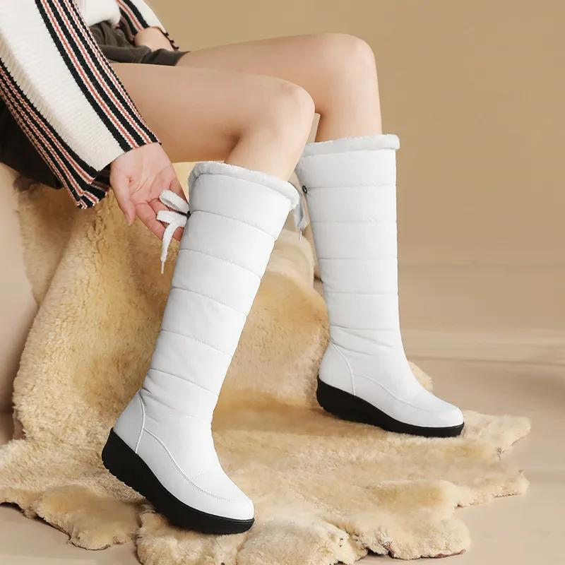 -Mode | Women's Knee-High Winter Boots with Cozy Fur Lining