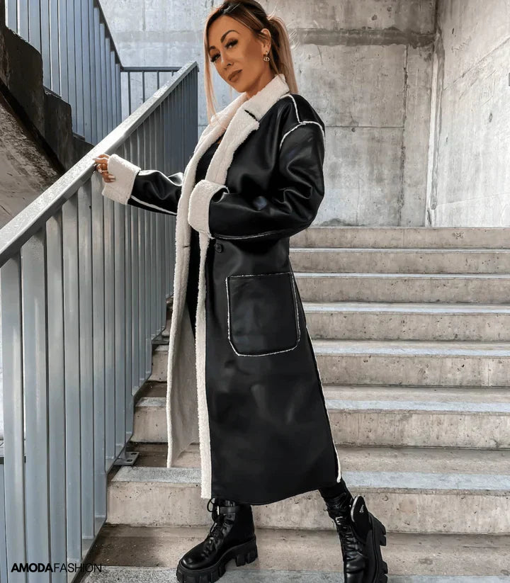 Heidi Fashion | Leather and Fleece Design with Laces